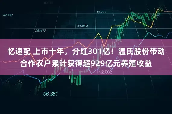 忆速配 上市十年,分红301亿!温氏股份带动合作农户累计获得超929亿元养殖收益